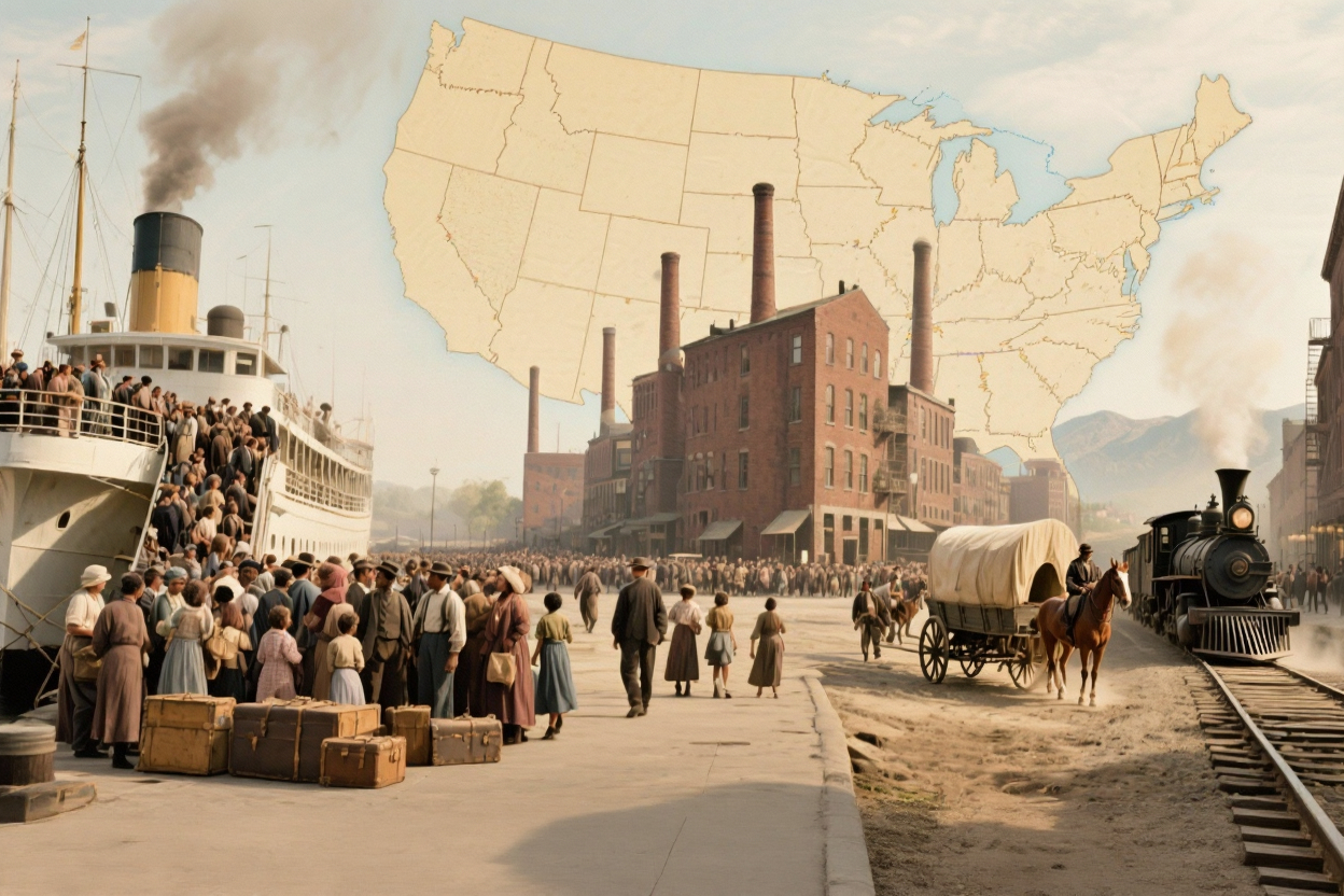 El proceso de población de los Estados Unidos