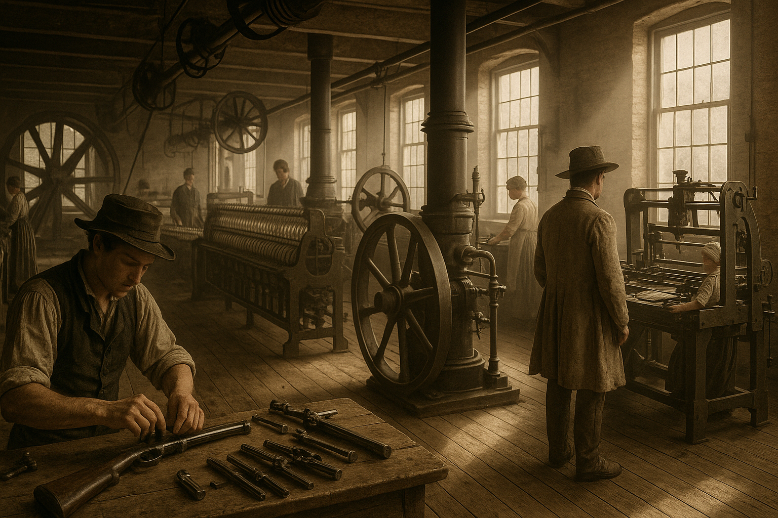 Inventos americanos y producción en serie